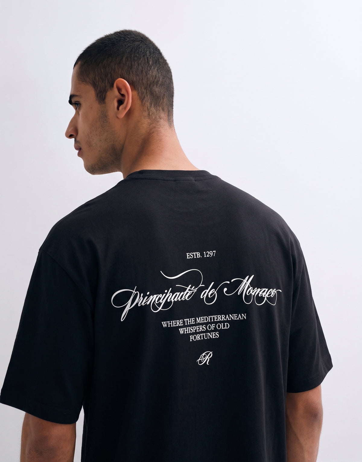 Unisex Black Oversized T-shirt