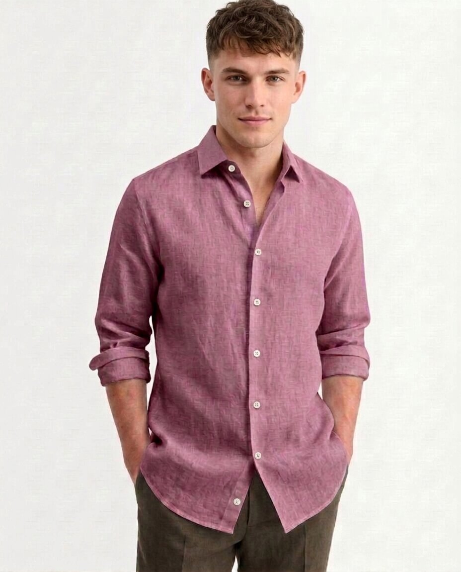 Muted Rose Linen Shirt