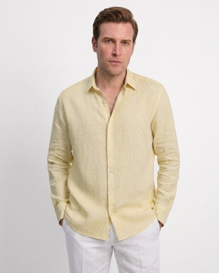 Yellow Linen Shirt