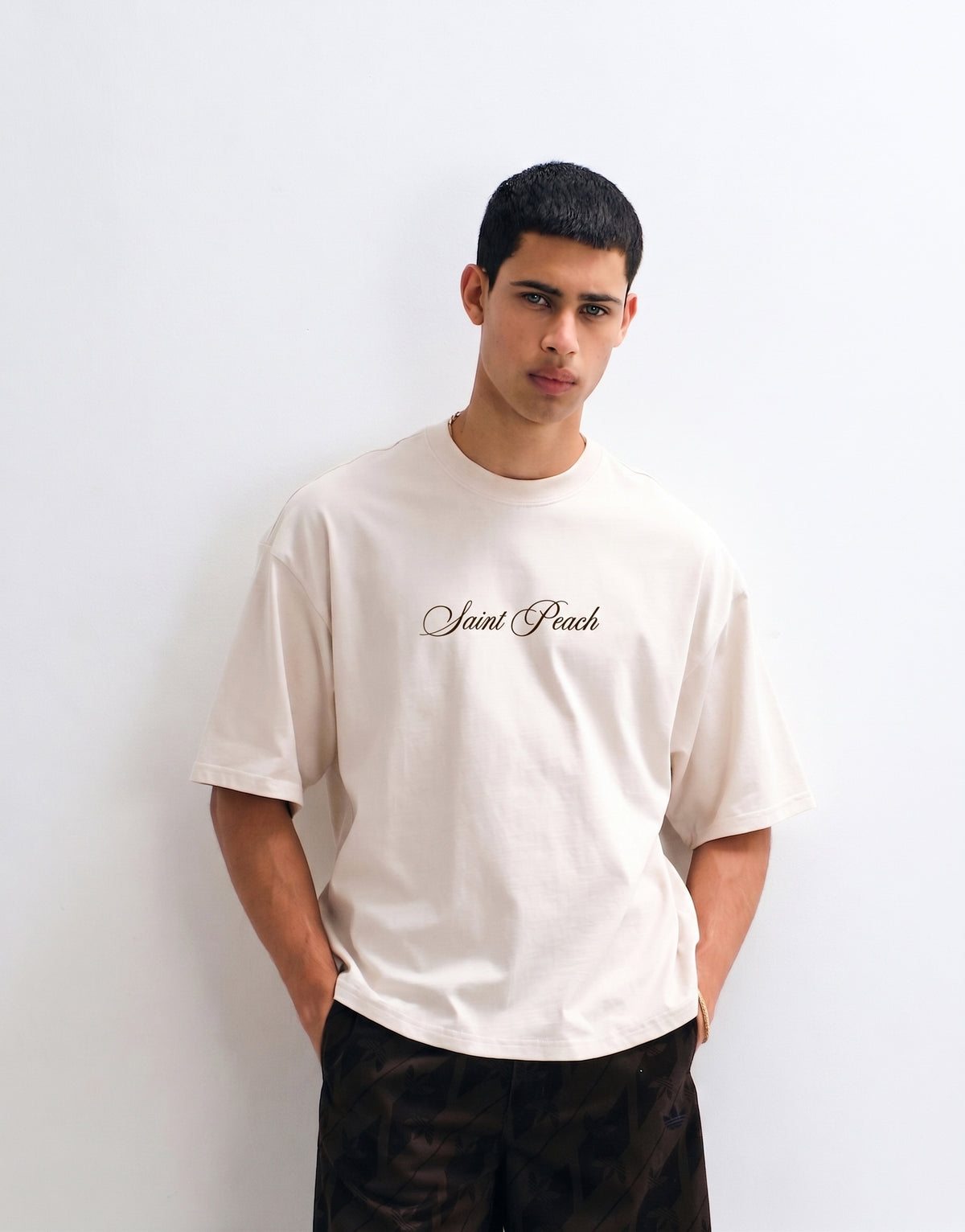Unisex Cream Oversized T-shirt