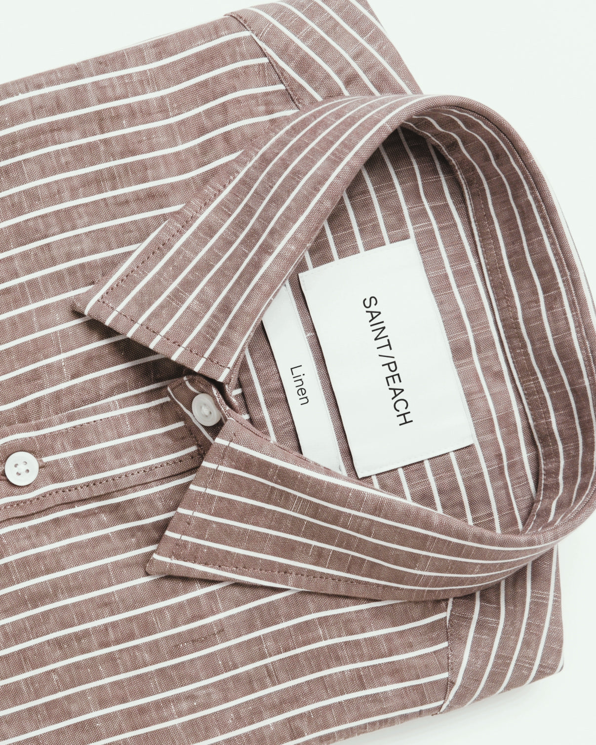 Mocha Striped Linen Shirt