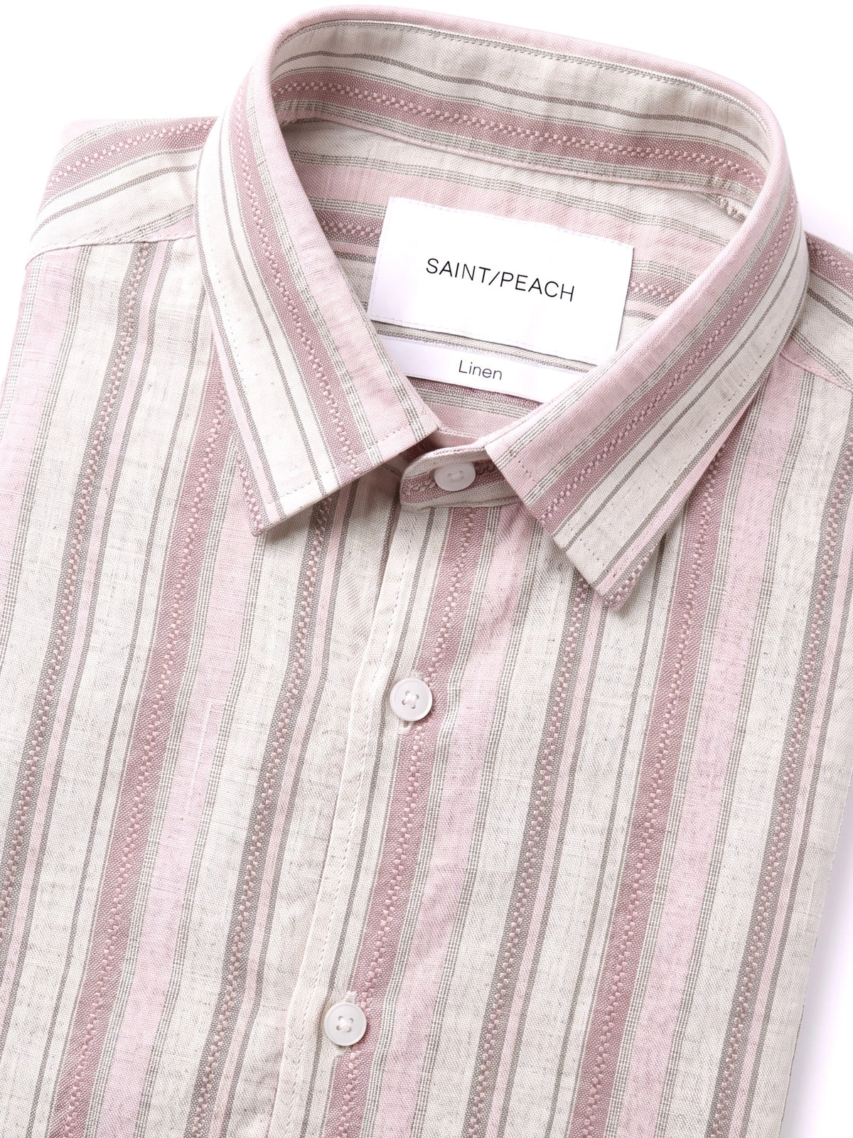 Pink Striped Linen Shirt