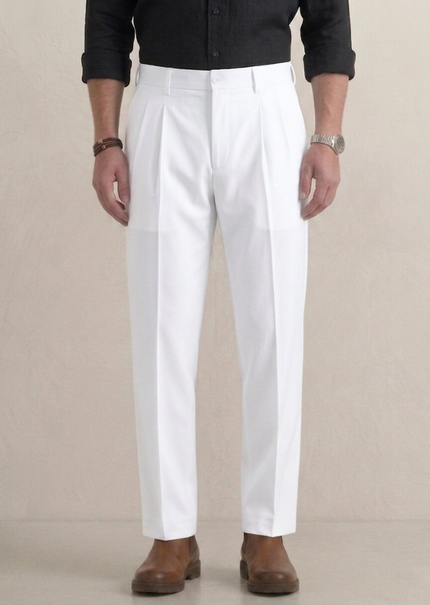 White Formal Pants