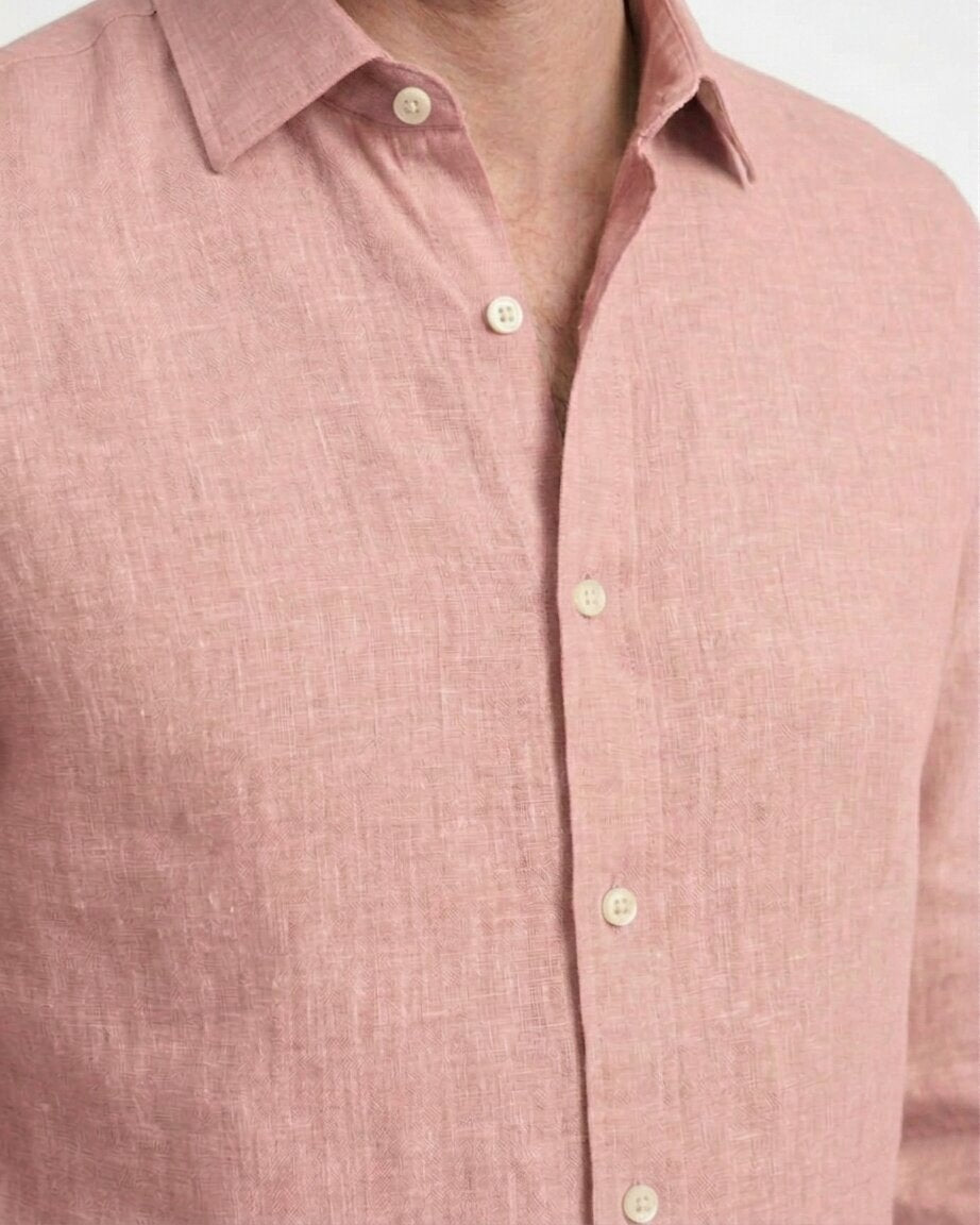Pink Linen Shirt