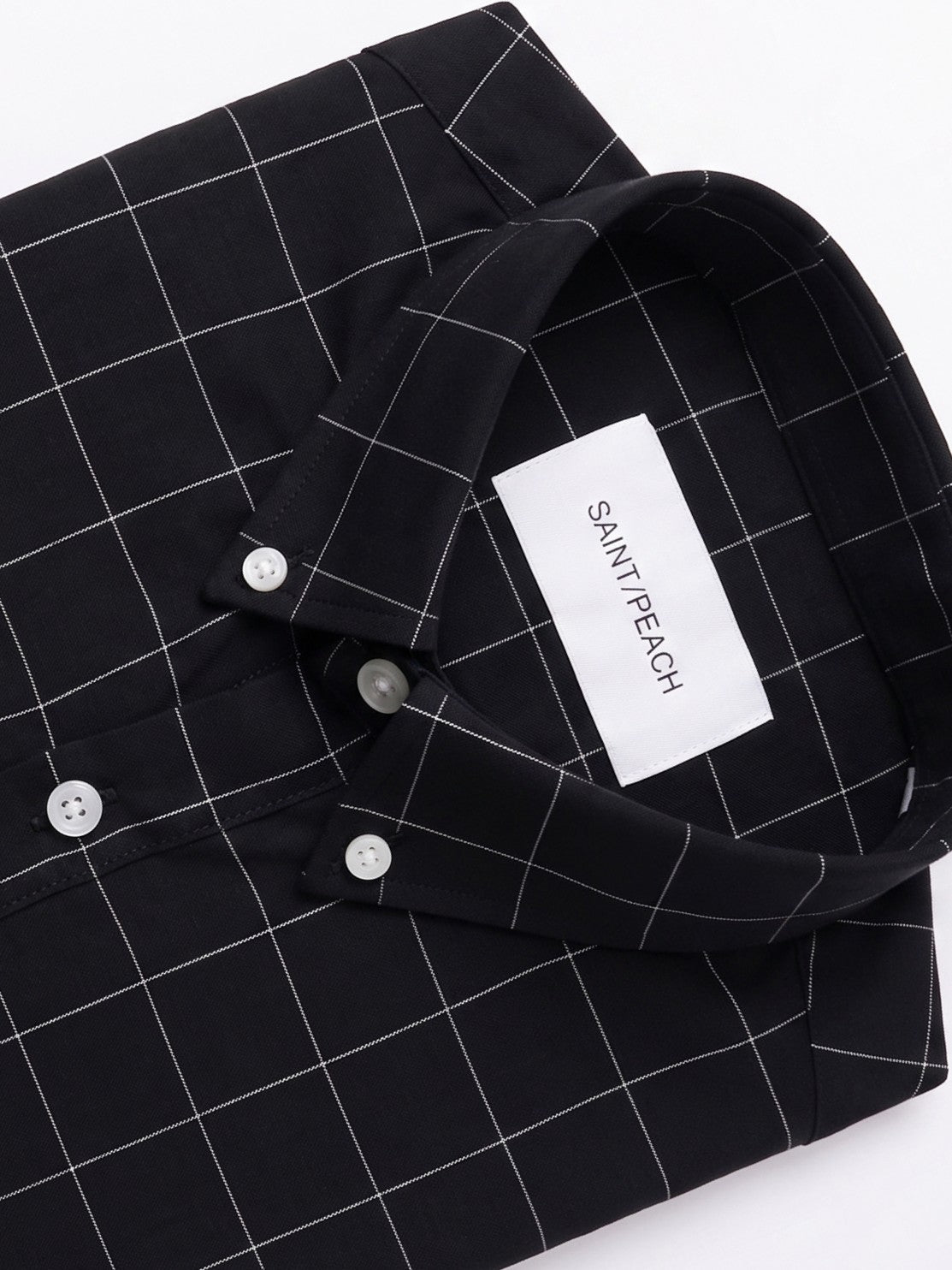 Black Checked Cotton Shirt