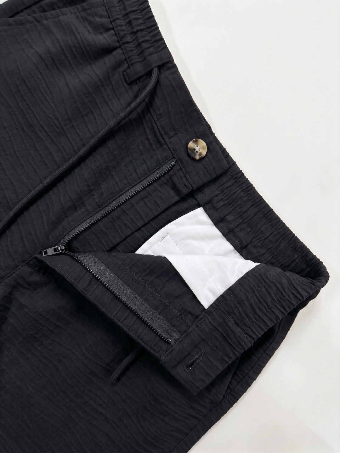 Dark Night Striped Cotton Linen Pant