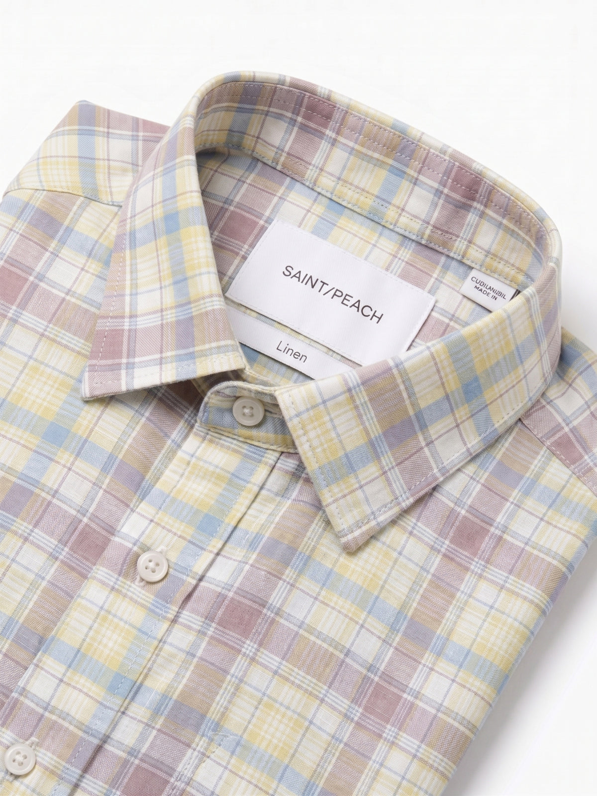 Pink Checked Linen Shirt