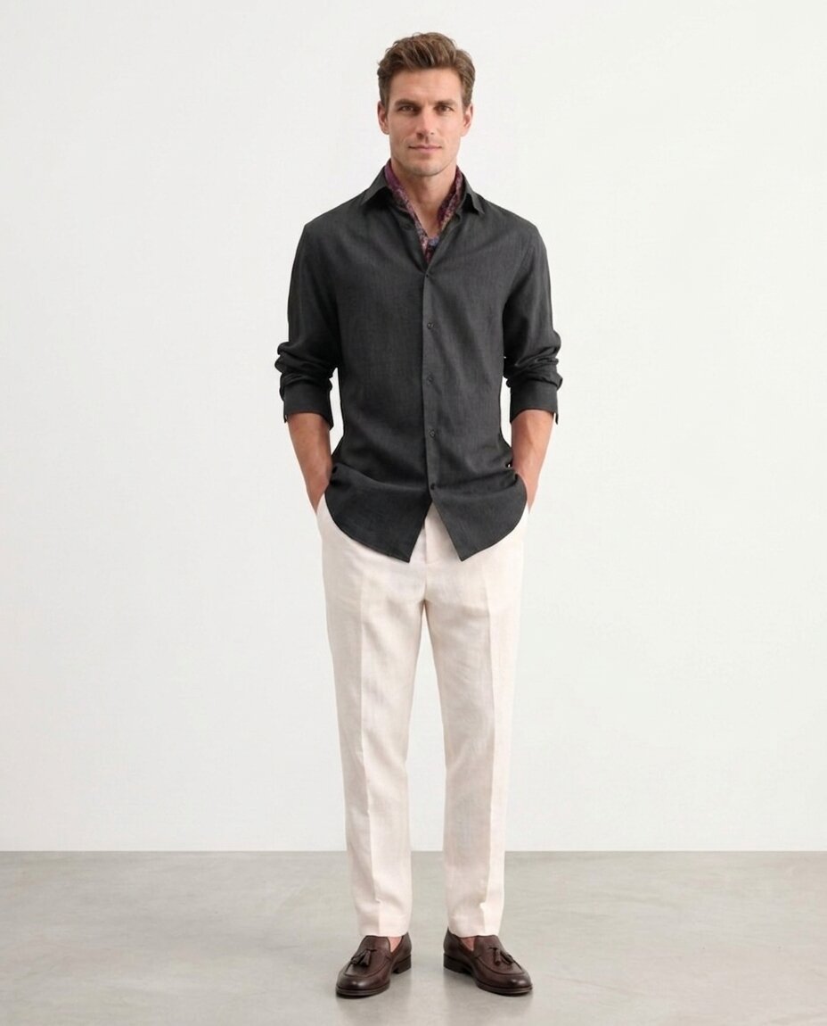 Black Linen Shirt