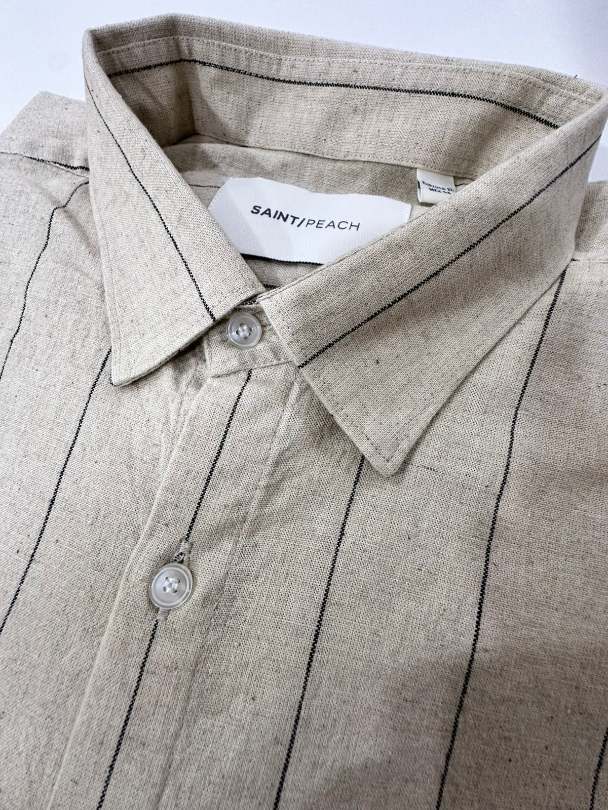 Griege Striped Linen Shirt