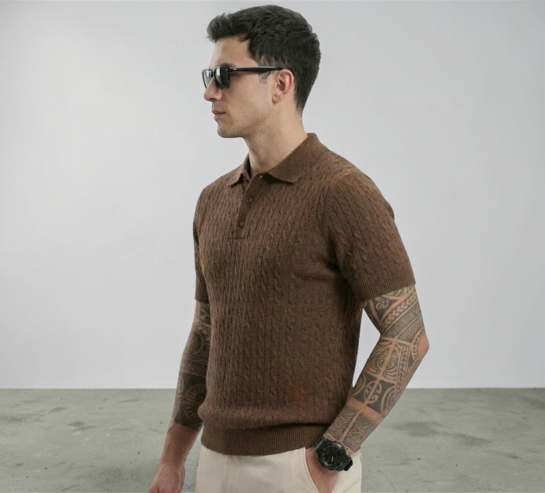 Mocha Cable Shirt