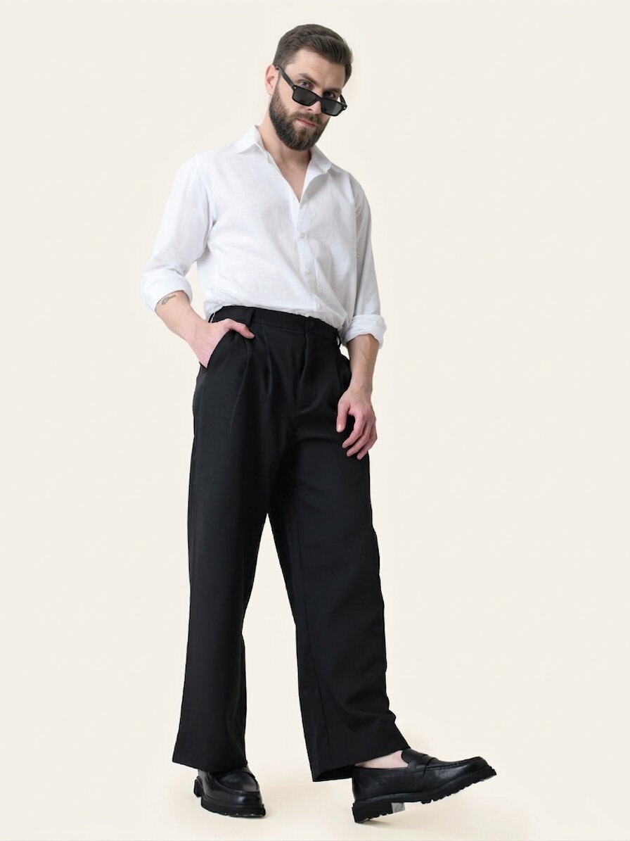 Black Japanese Korean Pants