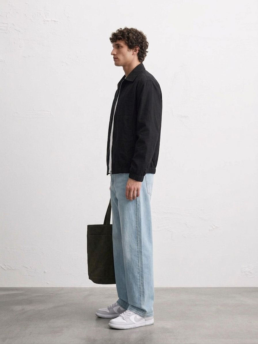 Blue Straight Fit Denim