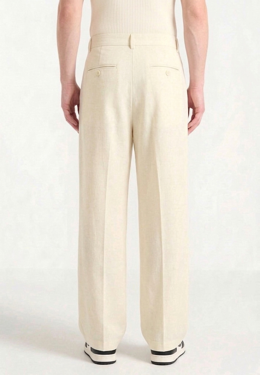 Cream Korean Pant
