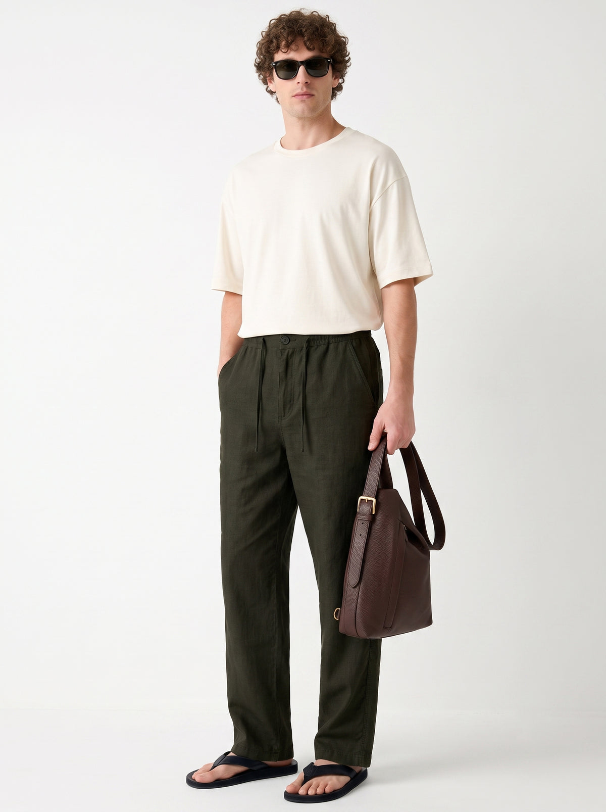 Forest Cotton Linen Pant