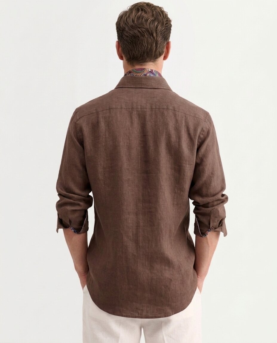 Mocha Linen Shirt