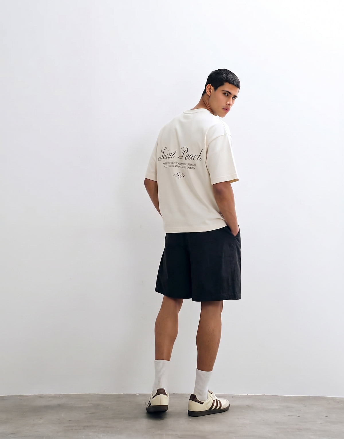 Unisex Cream Oversized T-shirt