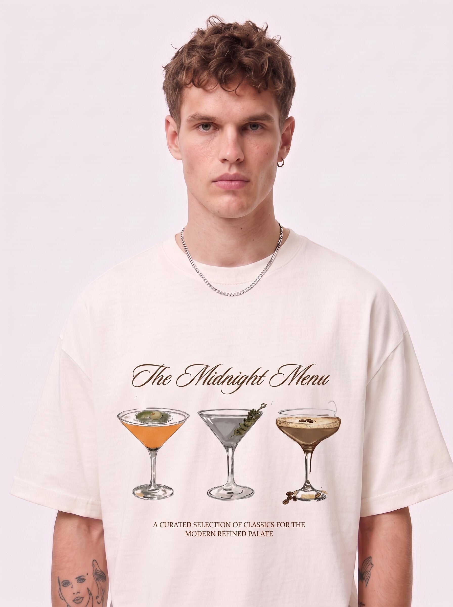 Unisex Cream Oversized T-shirt