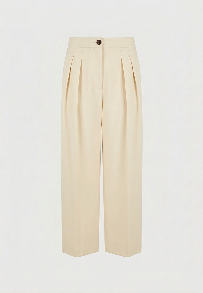 Cream Korean Pant