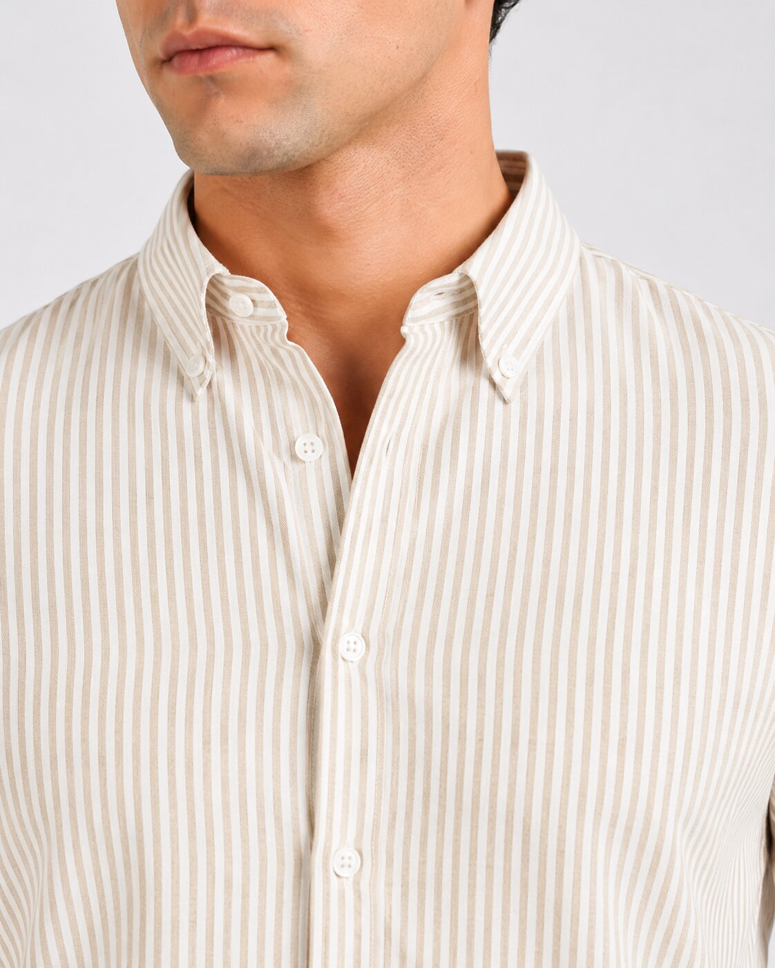 Sand Striped Linen Shirts