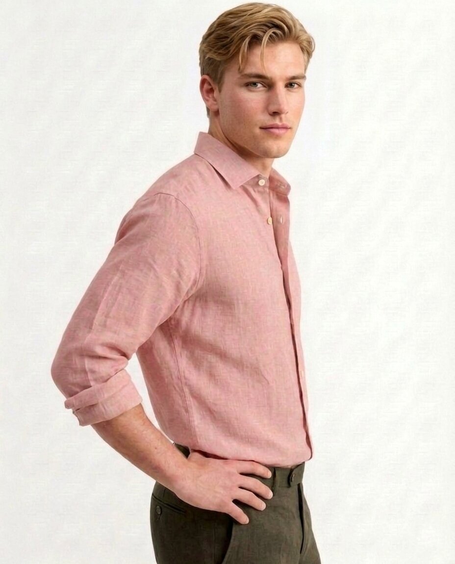 Pink Linen Shirt
