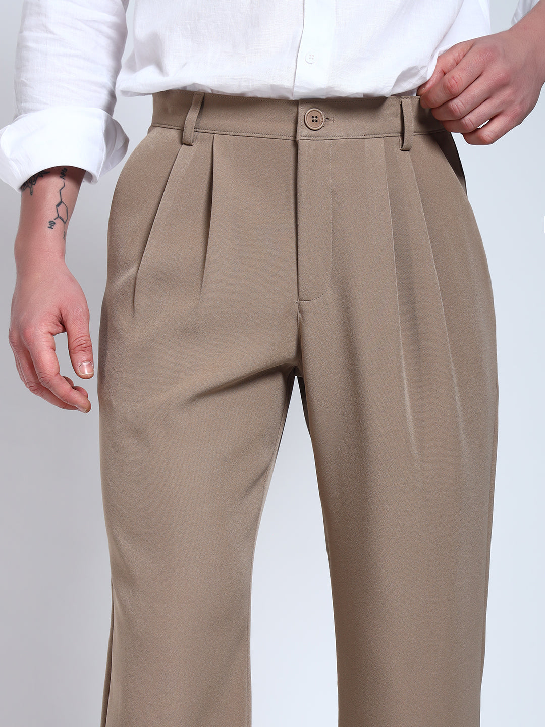 Beige Japanese Korean Pants