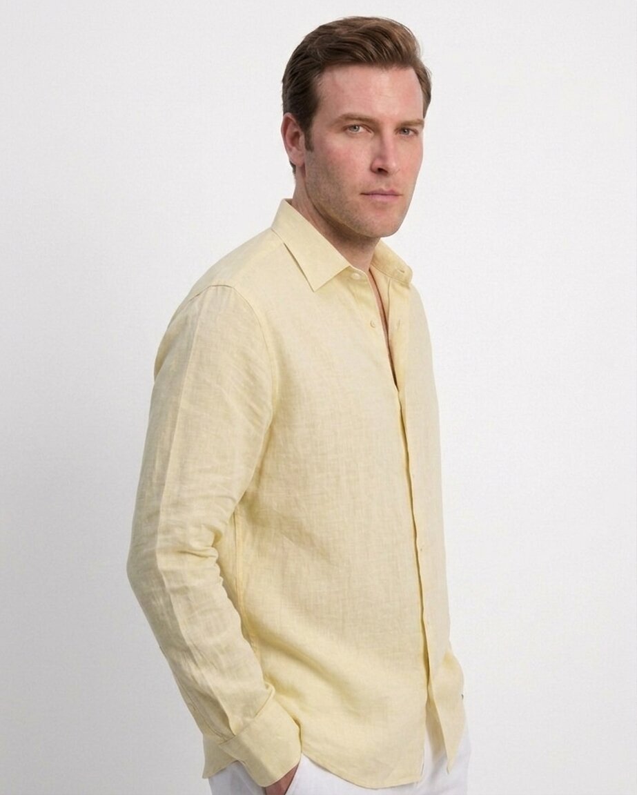 Yellow Linen Shirt