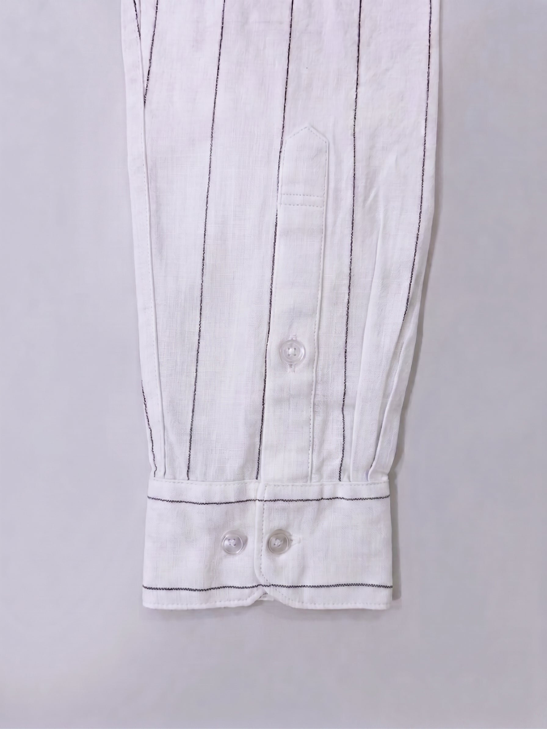 Soft White Striped Linen Shirt