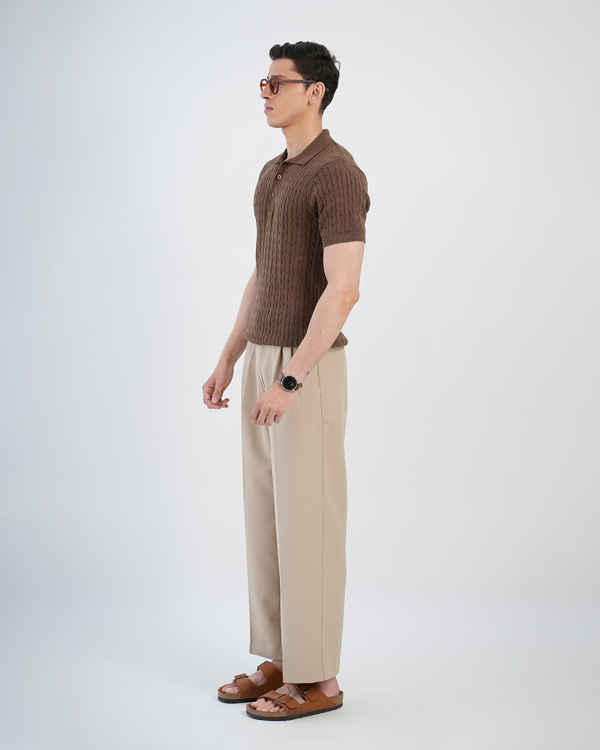Mocha Cable Shirt