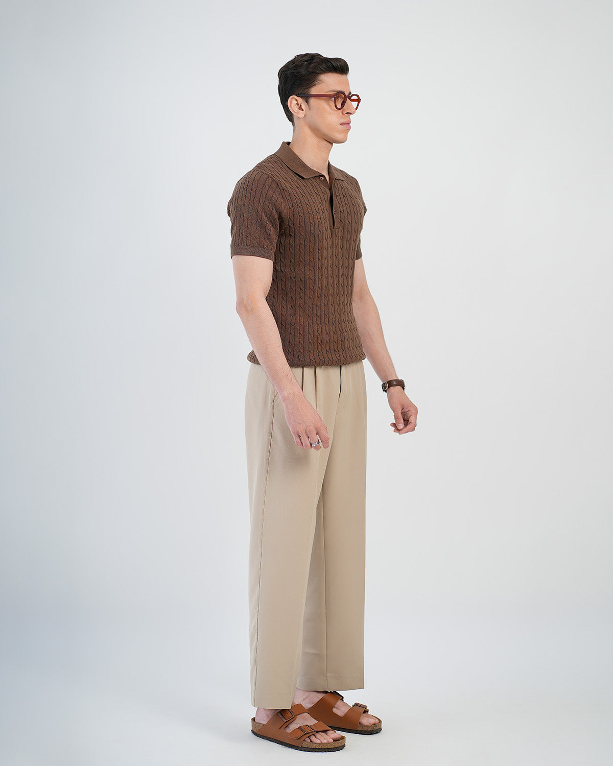 Mocha Cable Shirt