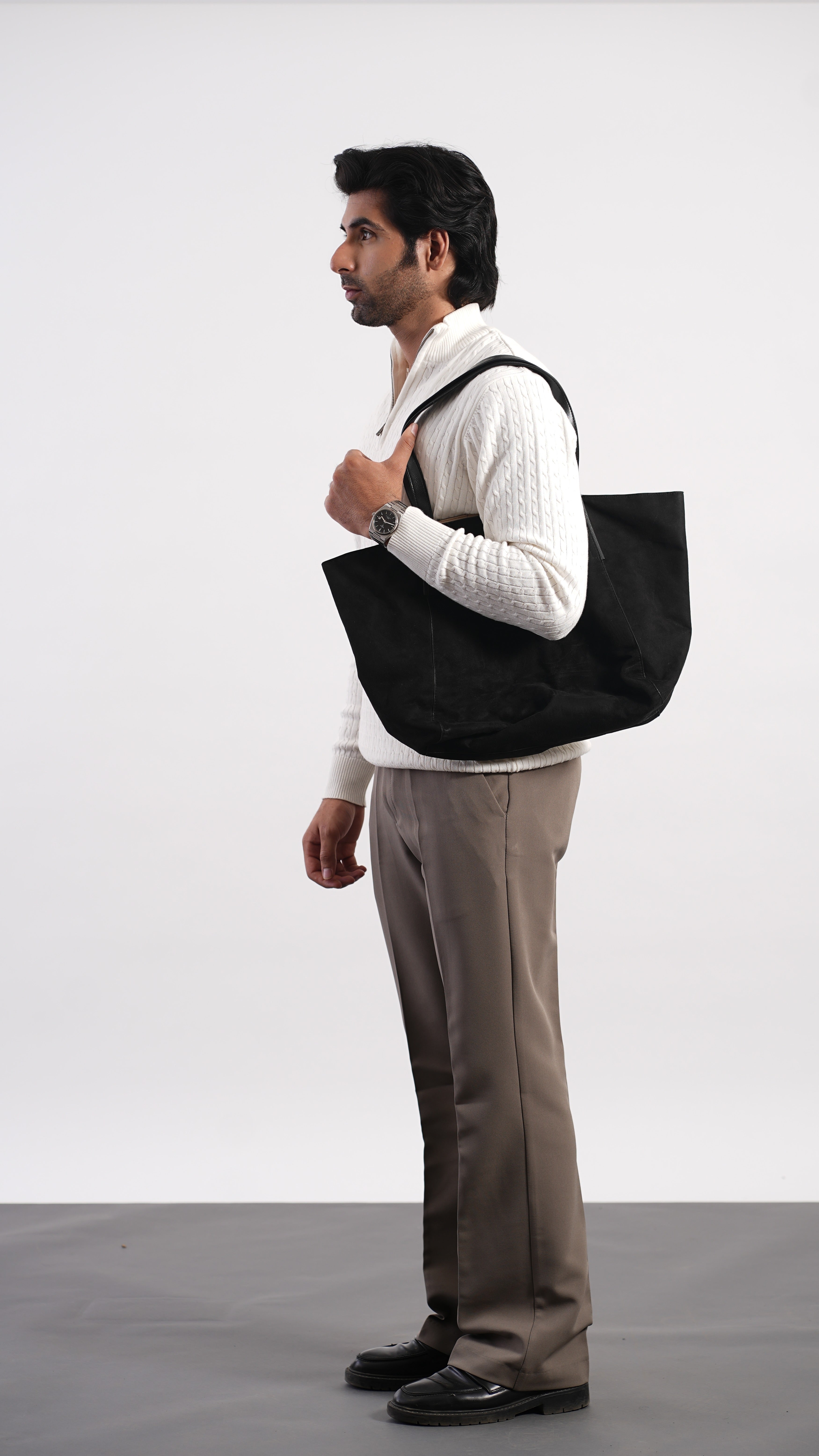 Ivory Bootcut Pants – Premium Stretch Mid-Rise Trousers