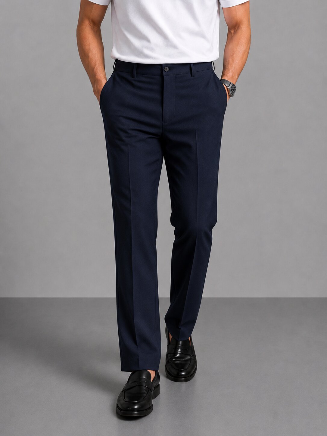 Navy Blue Formal Pants