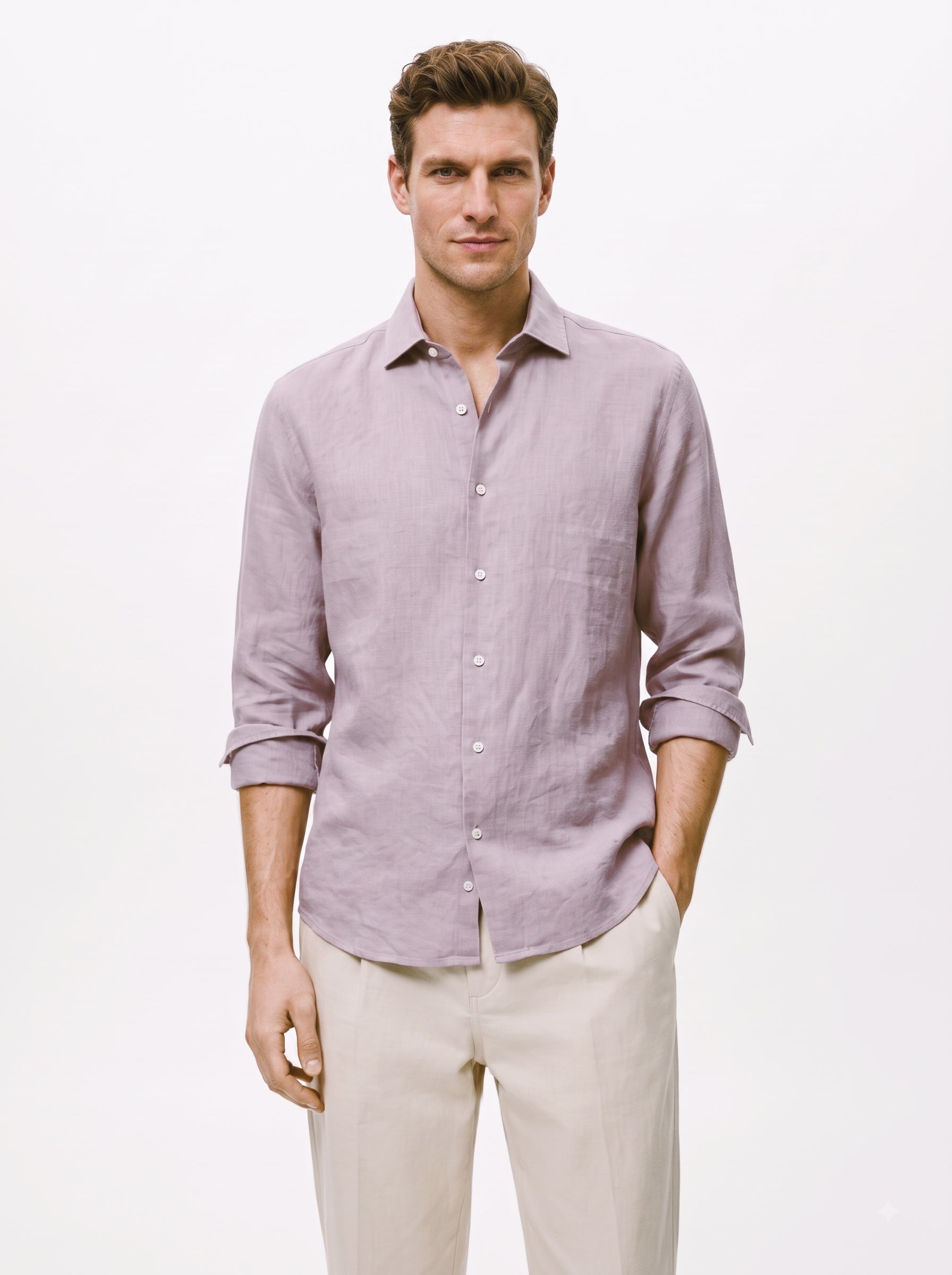 Lavender Linen Shirt
