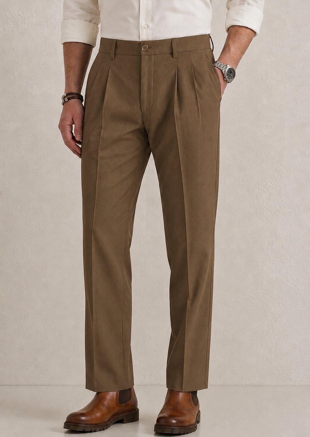 Tan Formal Pants