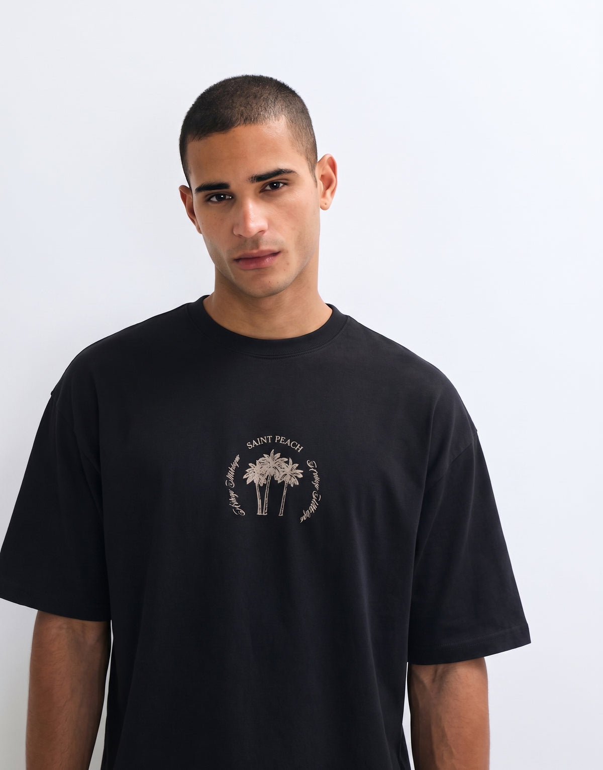 Unisex Black Oversized T-shirt