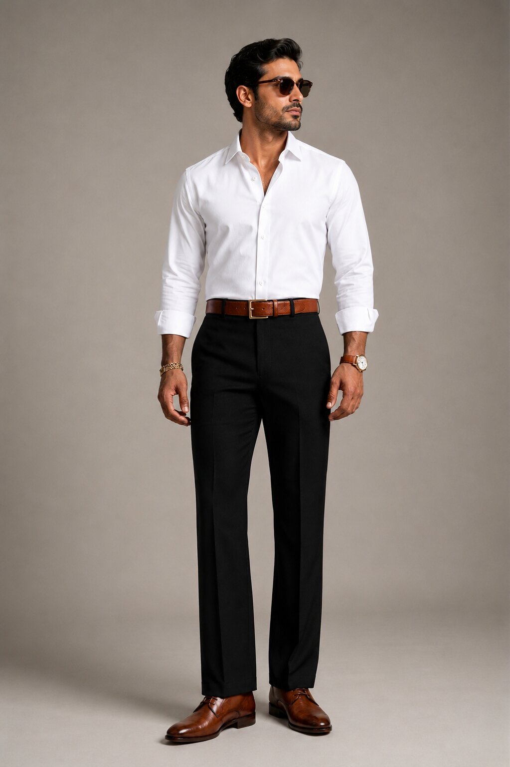 Black Japanese Bootcut Pants