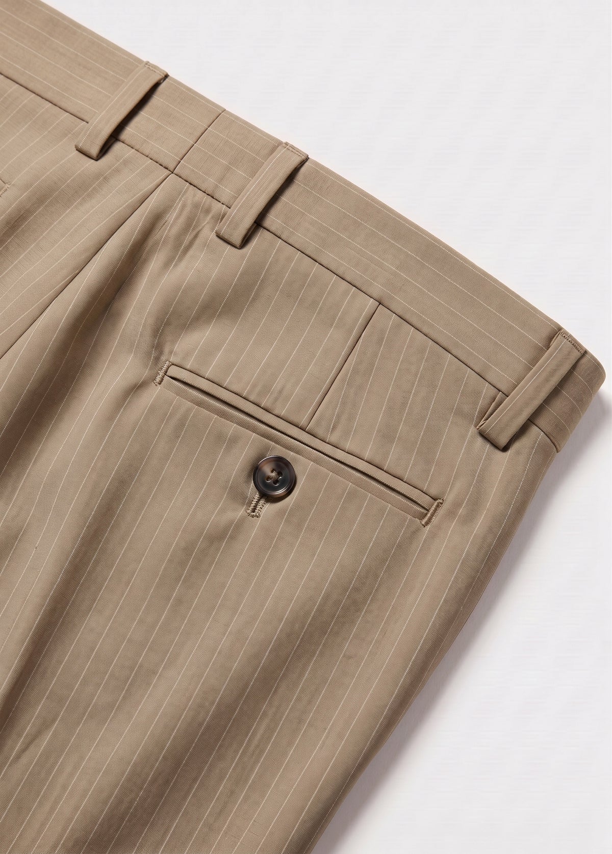 Camel Striped Bootcut Pant