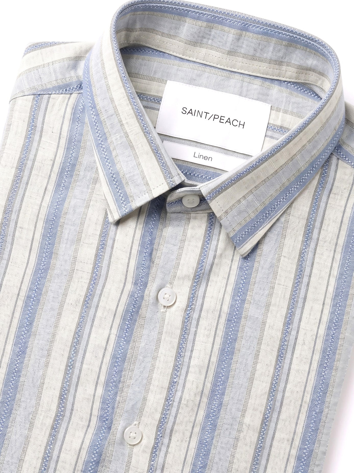 Blue Striped Linen Shirt