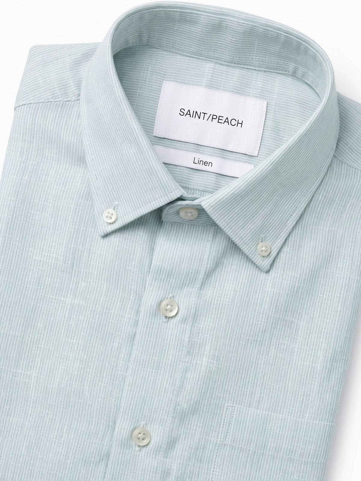 Sage Striped Linen Shirt