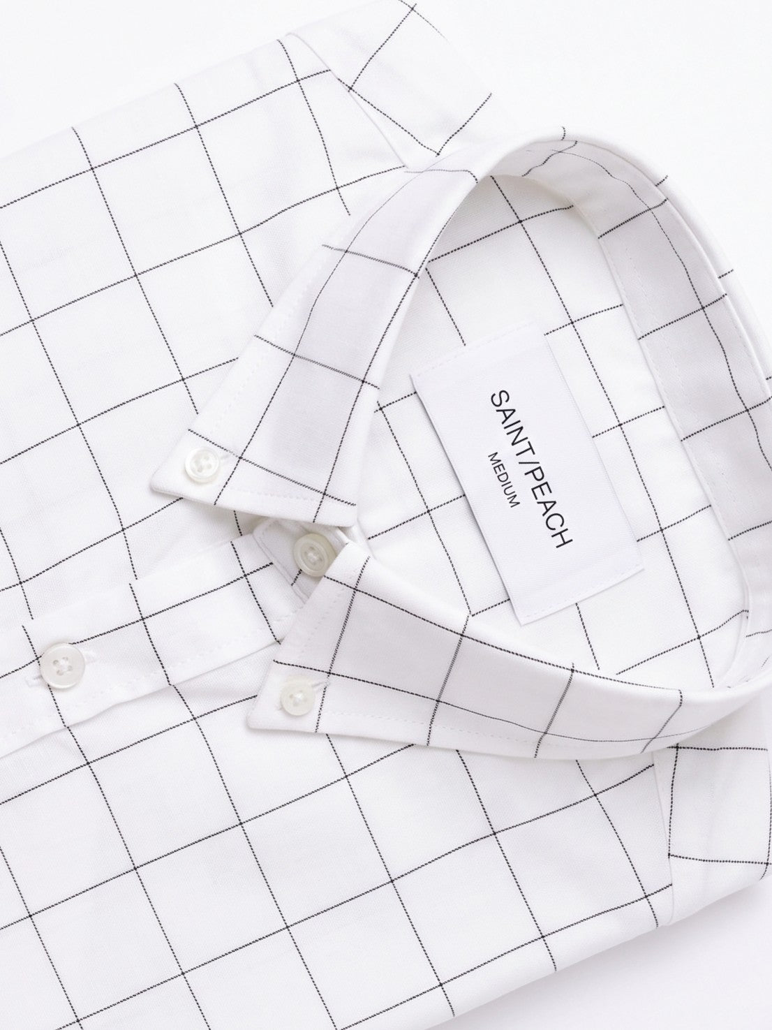 White Checked Cotton Shirt