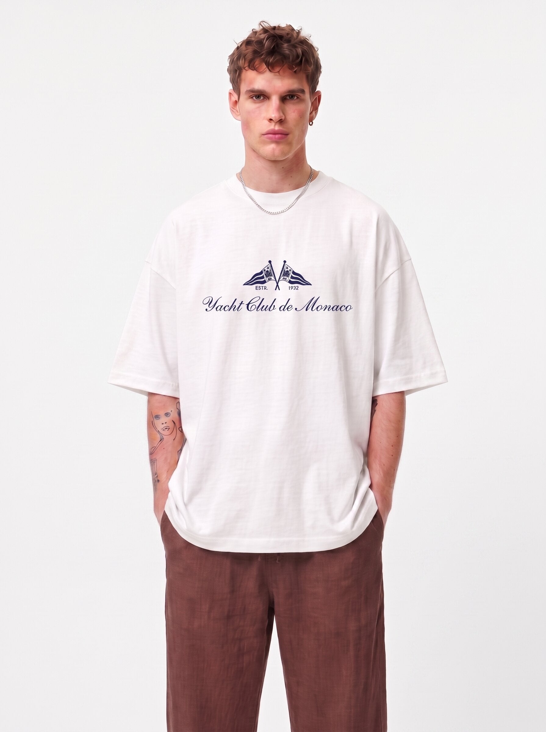 Unisex White Oversized T-shirt