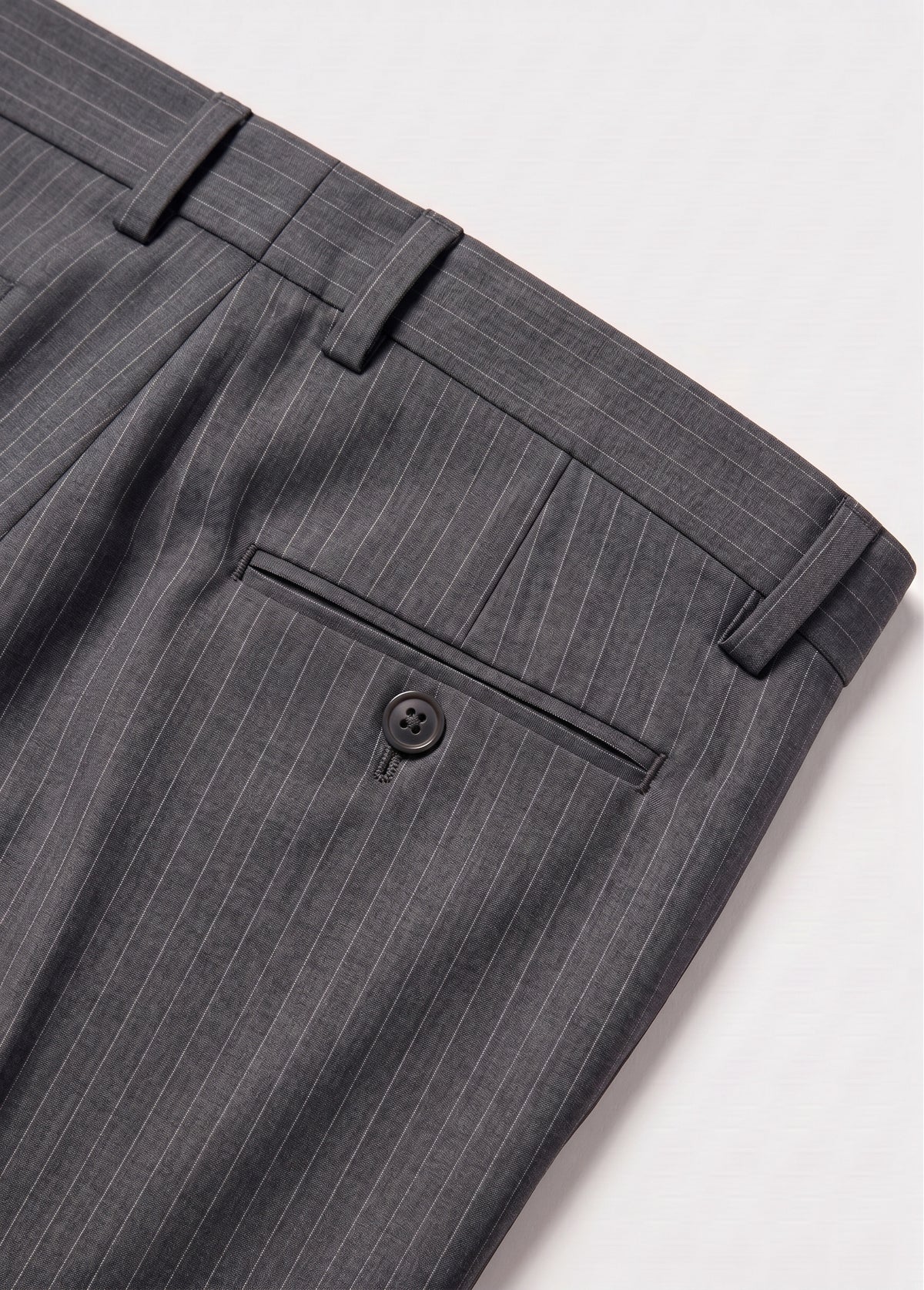 Grey Striped Bootcut Pant