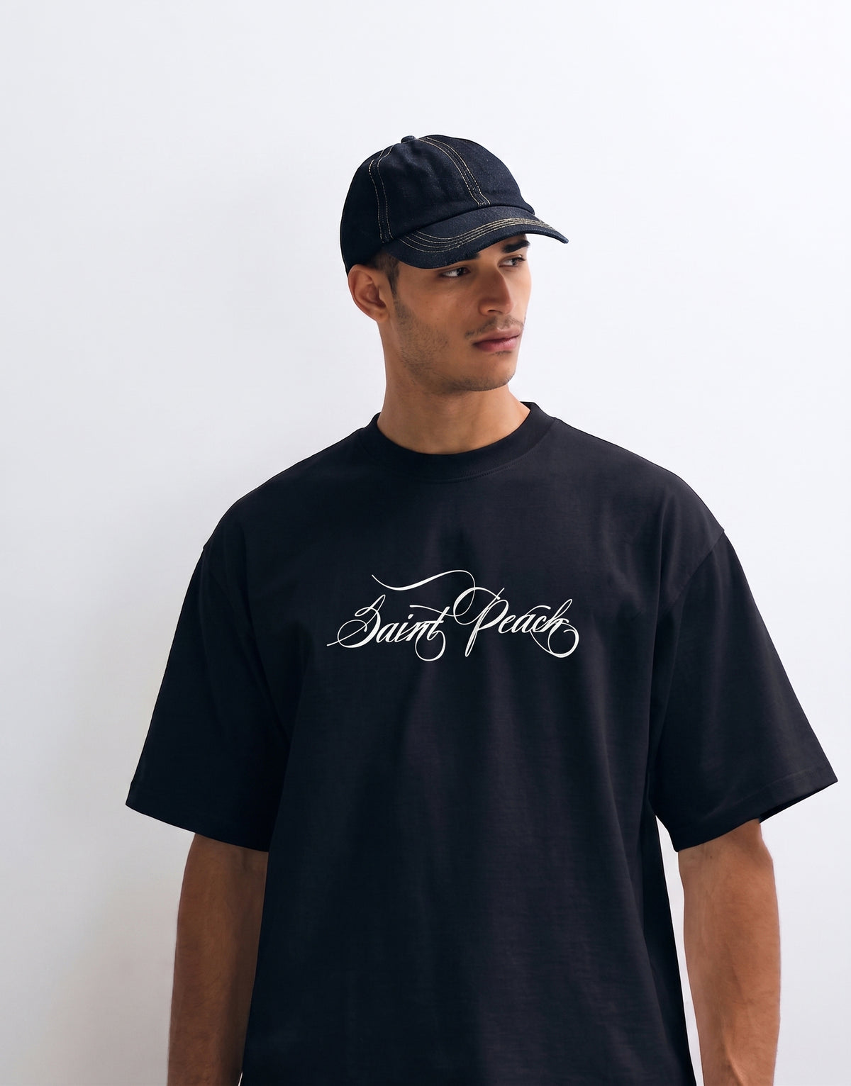 Unisex Black Oversized T-shirt