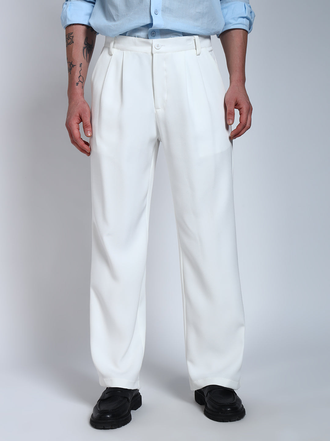 White Japanese Korean Pants