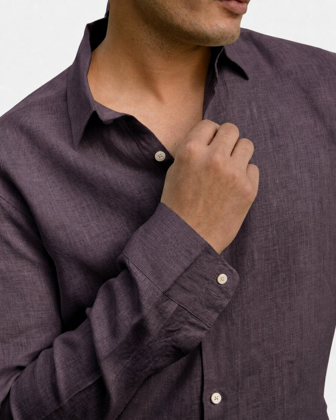Purple linen Shirt