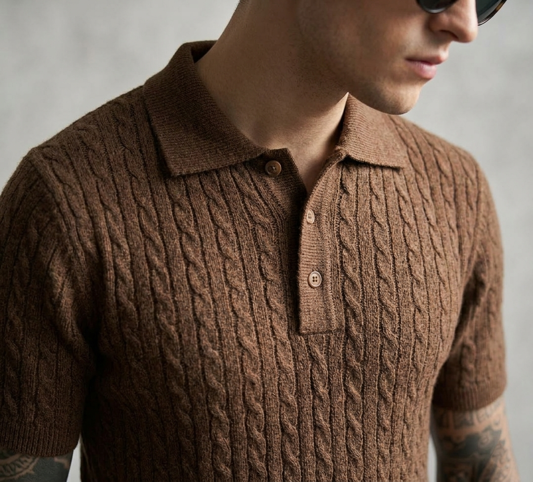 Mocha Cable Shirt