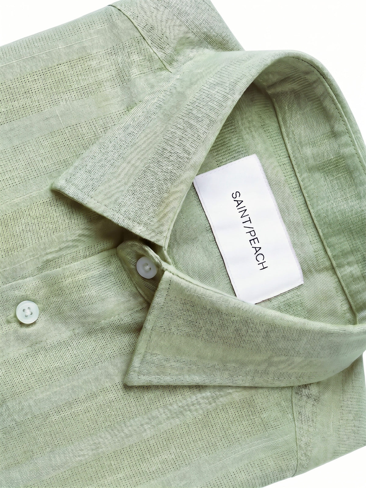 Sage Cotton Striped Shirt