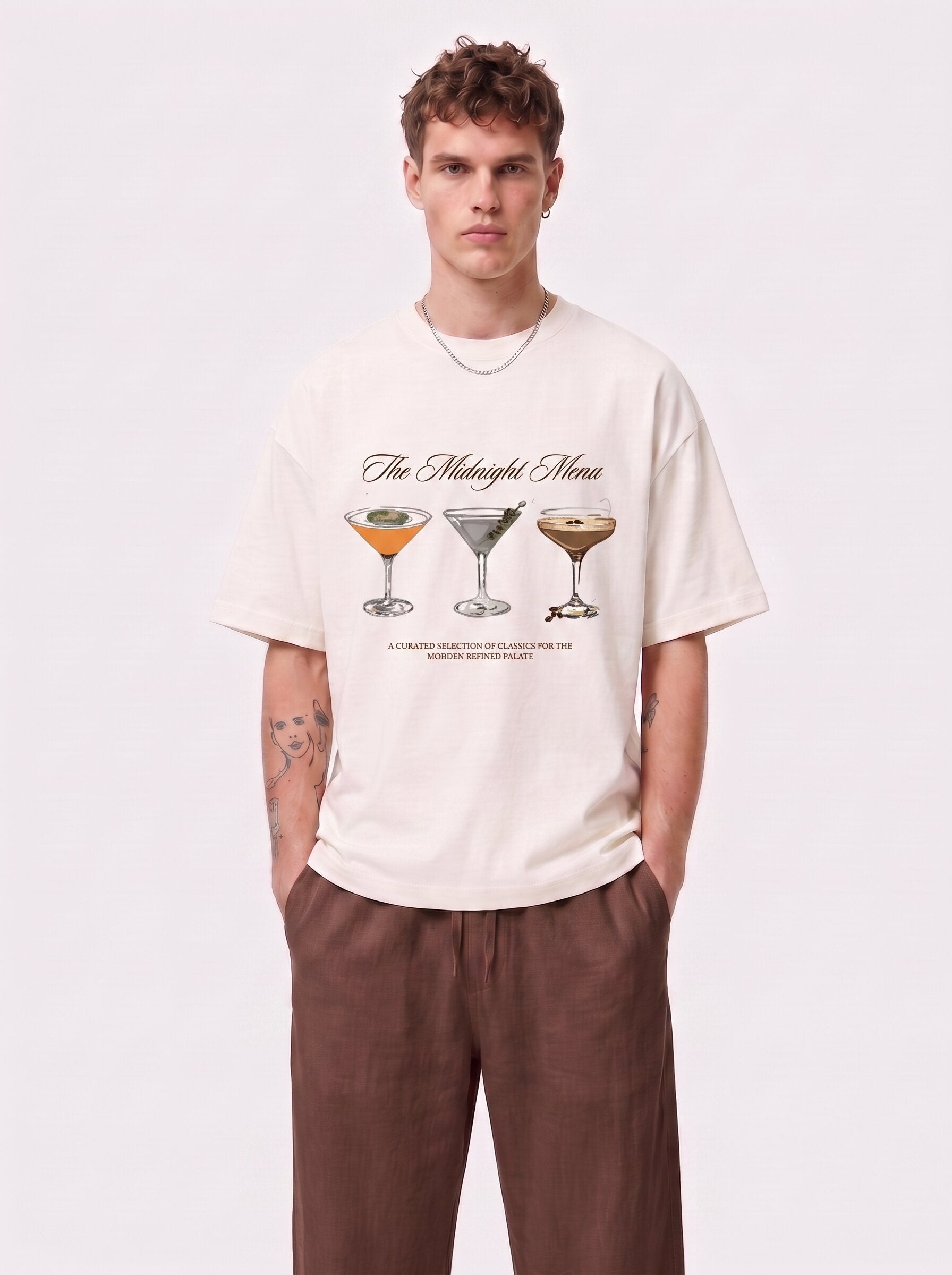 Unisex Cream Oversized T-shirt
