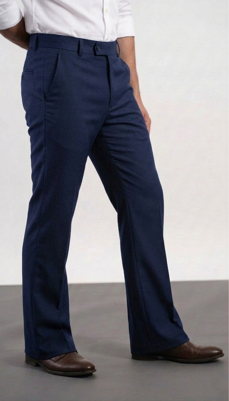 Navy Blue Bootcut Pant