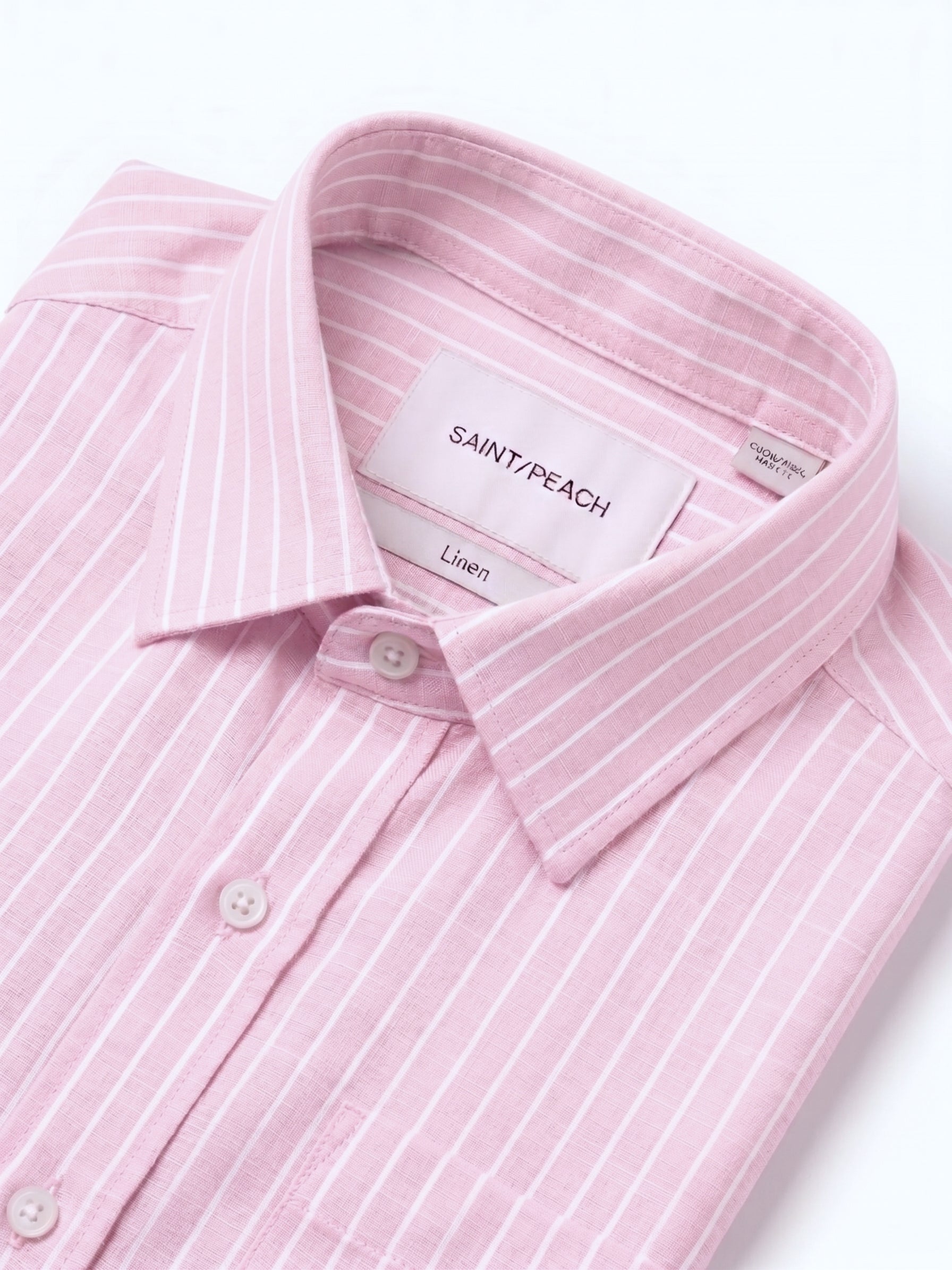 Pink Striped Linen Shirt