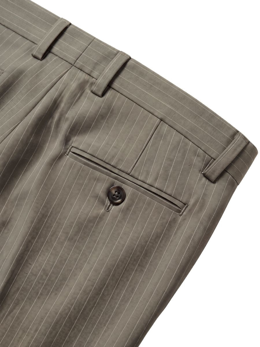 Ivory Striped Bootcut Pant